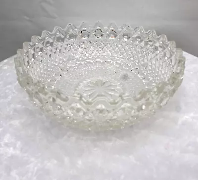 Buy Lead Crystal Bowl Cut Glass Decorative Centrepiece - 14cm - Excellent Condition • 11.31£