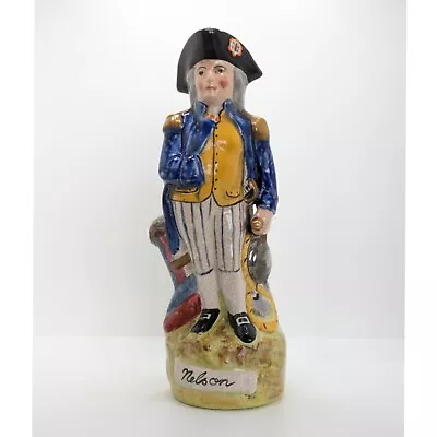 Buy Horatio Nelson Toby Jug, Victorian Staffordshire Pottery, Hand Painted, Antique • 76£