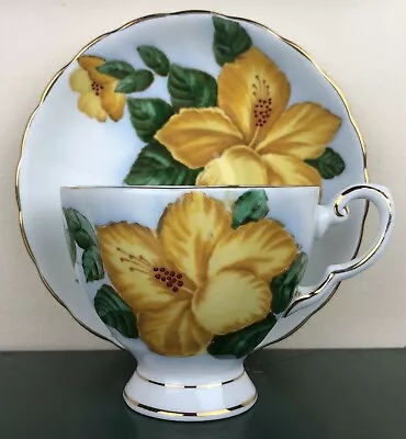 Buy Tuscan Fine English Bone China Yellow Hibiscus Hawaiian Flowers Cup & Saucer • 7.46£