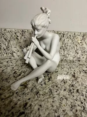Buy KAISER West Germany Vintage Porcelain Figurine Nude Female With Pan Flute #385 • 51.26£