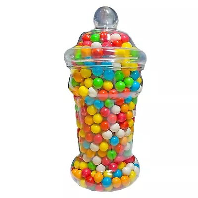 Buy Plastic Sweet Jars  Victorian Style Lids 1.4L Storage Jars Wedding Party Craft • 14.25£