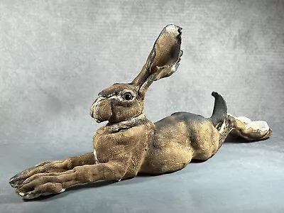 Buy A Superb Elaine Peto Huge (59cm Long) Reclining Hare Ceramic Sculpture A/F • 400£