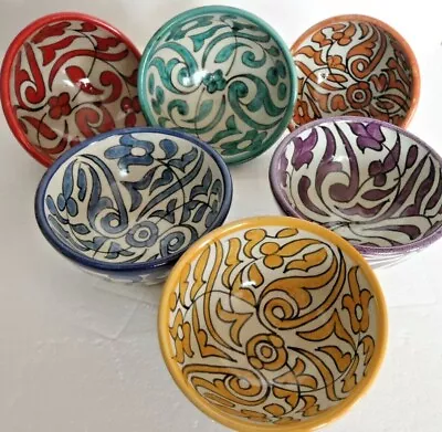 Buy Traditional Hand Painted Ceramic Small Bowl * Fes Pottery • 8.99£