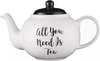 Buy Price & Kensington Carnaby Script 6-Cup Teapot White Stoneware 0059.609 • 12.99£