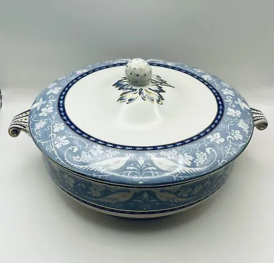 Buy BOOTH'S Silicon China Cameo Pattern Tureen With Lid BlueMade In England Antique • 79.17£