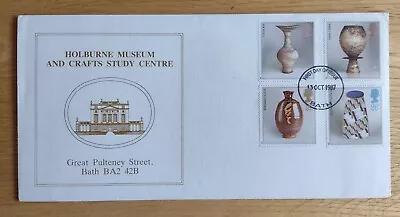 Buy GB FDC 1987 Pottery Very Rare Holburne Museum Cover Bath FDI Handstamp • 9.99£