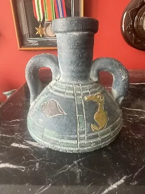 Buy Ancient Grecian? Style Terracotta Vessel Vase • 7.50£
