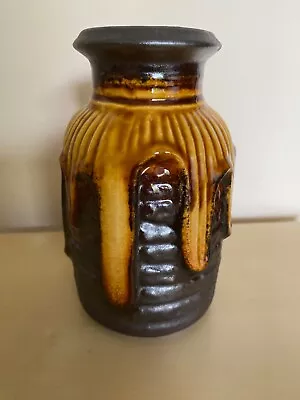 Buy West German Vintage Pottery Vase 6  Retro Lava • 9.99£