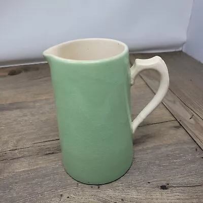 Buy Vintage Arthur Wood Pottery Mint Jug Vase With Handle • 6.99£
