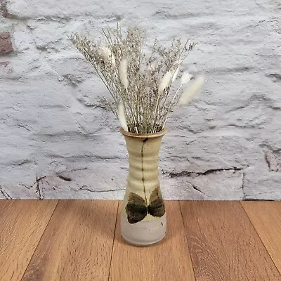 Buy Welsh Stoneware Studio Pottery Tall Thin Vase • 19.99£