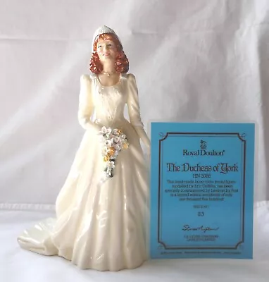 Buy Royal Doulton Duchess Of York HN3086 Figurine Ltd. Ed. With Certificate 1986 • 49.99£