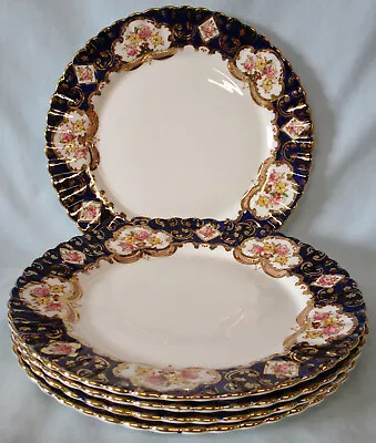 Buy Royal Stafford Floral Cobalt & Gold Heritage Salad Plate, Set Of 5 • 93.09£