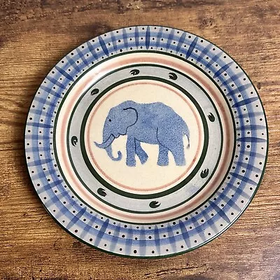 Buy VTG Zimbabwe Pride Safari Plate Hand Painted Elephant Folk Art Signed 7 Inches • 23.33£