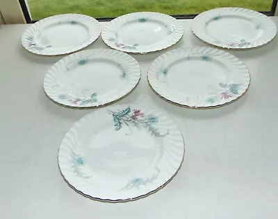 Buy Aynsley Fine China Wayside Pattern   8180  6 X Dessert Plates 18cm • 18£