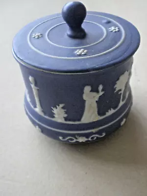 Buy Dark Blue & White, Porcelain With Pottery Lid. Wedgewood Type • 3.99£