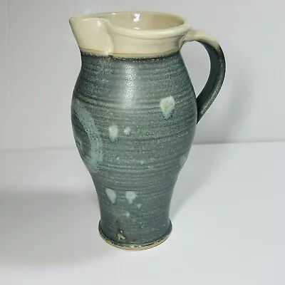 Buy Vintage Studio Art Pottery Blue Earthenware Jug, Signed • 13£