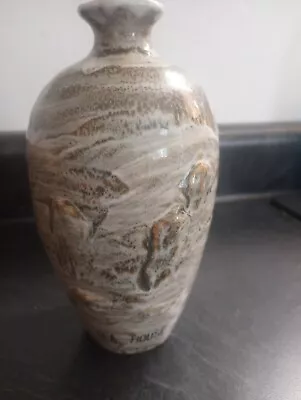 Buy Vintage Japanese Augst (August) Moon  Tea House Scene Pottery Vase • 45.75£