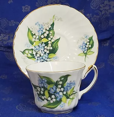 Buy Royal Sutherland Lily Of The Valley Fine Bone China Tea Cup & Saucer • 17.66£