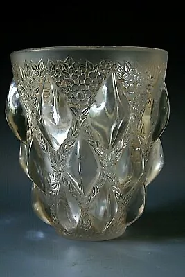 Buy Rene Lalique   Rampillon   Glass Vase , Sepia Patina - Model 991 Circa 1927 • 795£