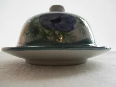 Buy Vintage Highland Pottery Hand-painted Cheese Plate And Dome • 10£