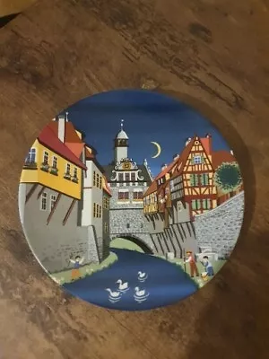 Buy Poole Pottery Vintage Barbara Furstenhofer 6  Transfer Plate 432 Scene II 2 • 4.50£