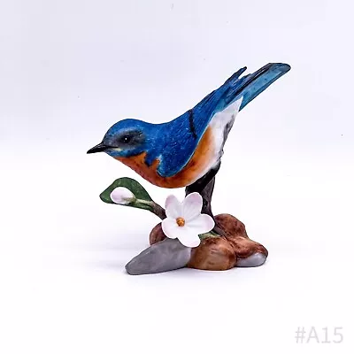 Buy 1986 The Franklin Mint 'Eastern Bluebird' Porcelain Figure | Fine Porcelain • 50.48£