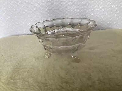 Buy Vintage Glass Footed Sugar Sweet Bowl Tableware • 0.99£