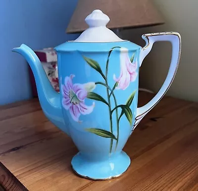 Buy Noritake China Coffee Pot Turquoise • 49.95£