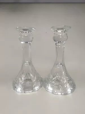 Buy Vintage Glass 2 X Candlesticks 6  Tall (Hsh1) • 6.99£