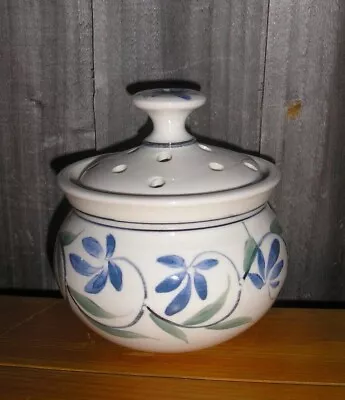 Buy Alvingham Pottery Vase Pot With Pierced Lid  • 9.90£