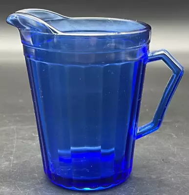 Buy Hazel Atlas Aurora Cobalt Blue Depression Glass Cream Milk Pitcher 4 1/2  • 11.14£