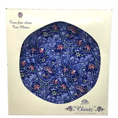 Buy Vintage James Sadler Chintz Floral Blue New Plate In Box By Ringtons • 24.99£
