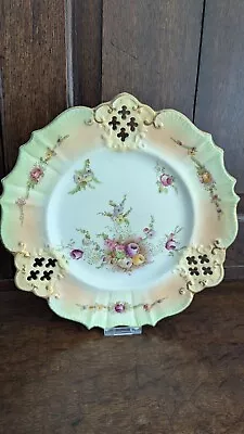 Buy Vintage Pastel Carlton Ware Cake Plate Perforated Floral Design • 5£