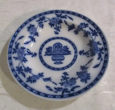 Buy Antique Minton Flow Blue And White Delft Soup Or Pasta Bowl .  Firing Crack • 29.99£