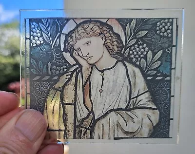 Buy Stained Glass Lady Kiln Fired Glass Piece Window Art Religious • 25£