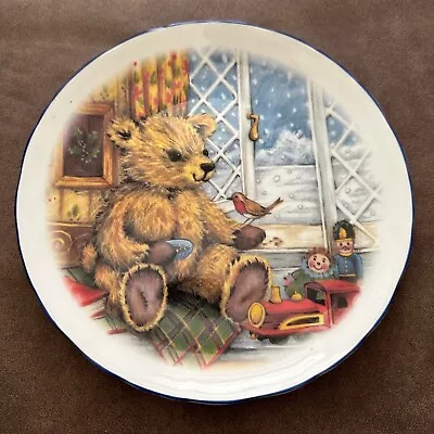 Buy Vintage Royal Vale Bone China Decorative Teddy Bear Plate Made In England • 17.10£