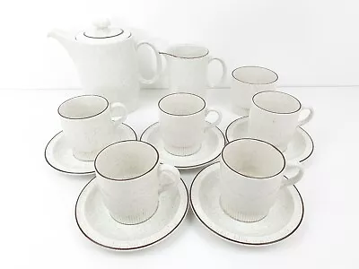 Buy Poole Pottery Parkstone 5 X Cups & Saucers, Tea / Coffee Pot , Milk & Sugar Bowl • 27.99£