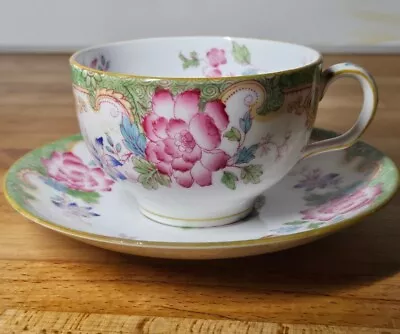 Buy Antique Vintage Royal Doulton Green Temple Teacup & Saucer. • 4.99£