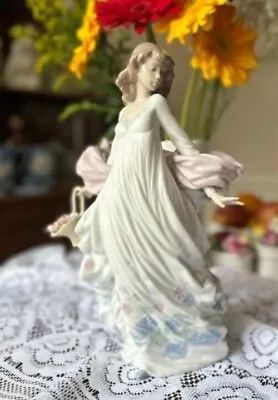 Buy Lladro Spring Splendor Figure Lady Girl With Flower Basket #5898 • 115£