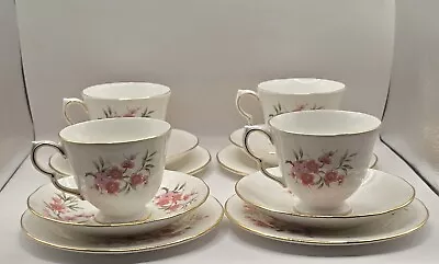 Buy Queen Anne Bone China Teacup And Saucer Made In England Set Of 4. 12 Piece Set • 33£