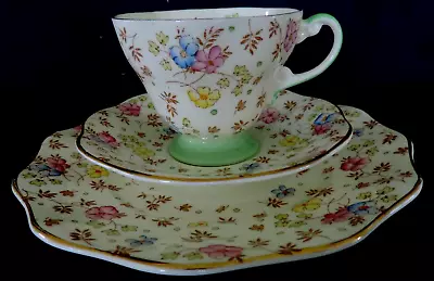 Buy Art Deco/Vintage Tea Set Trio.E.Brain Foley China.Chintz. VGC • 15.95£