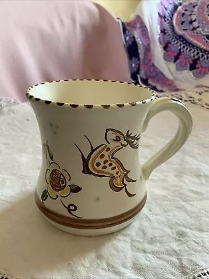 Buy VINTAGE HONITON POTTERY HAND PAINTED MUG 8.5cm • 1.99£