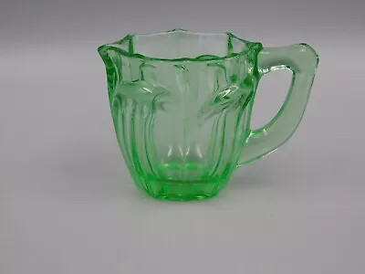 Buy Vintage Green Pressed Glass Jug. • 16.99£