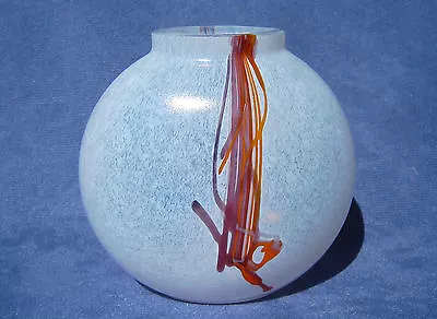 Buy BERTIL VALLIEN RAINBOW Lovely ART GLASS VASE 1980S Signed Kosta Boda One • 50£