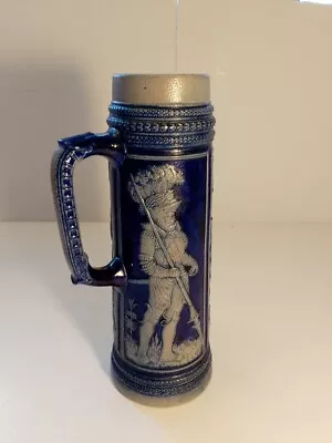 Buy Vintage German Beer Stein Cobalt Blue Classical Design  • 19.54£