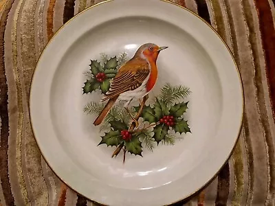 Buy PALISSY Royal Worcester  Collection  Robin On  Holly Plate (B3) • 4.99£