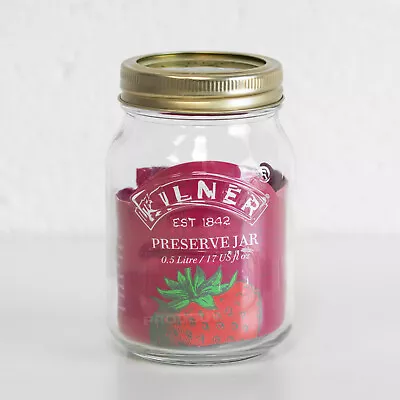 Buy Set Of 2 Kilner Screw Top Glass Preserve Jars 0.5L Medium Vintage Style Jam Pots • 11£