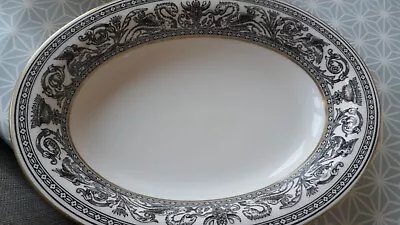 Buy Wedgwood Florentine Black Gold Oval Open Vegetable Dish 10  Perfect 2 Available • 27.99£