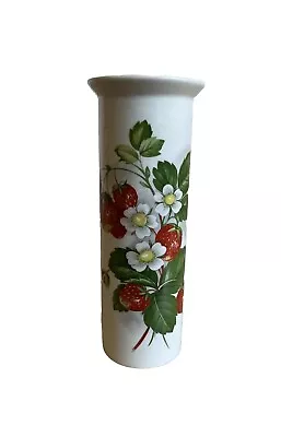 Buy Portmeirion Pottery Strawberries Serif Straight Vase H 6⅝”/17cm Rare Collectable • 8.50£