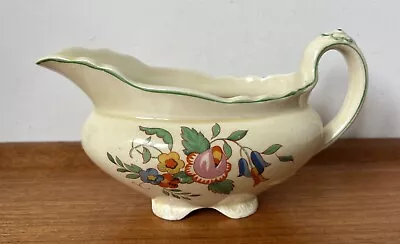 Buy Vintage Royal Staffordshire Pottery Honeyglaze Floral Gravy Boat - Leda • 4.50£